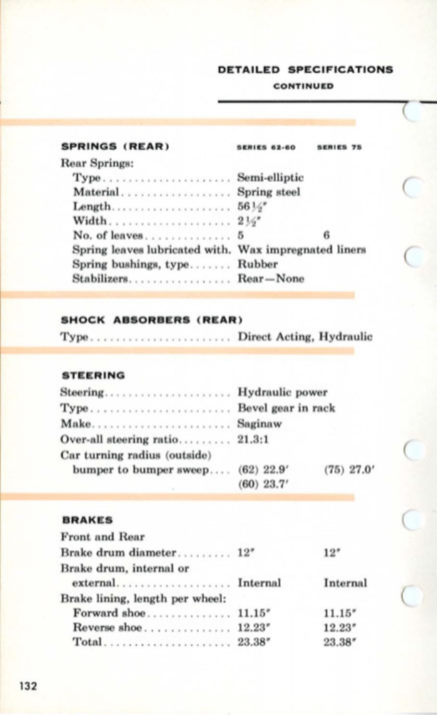 1955 Cadillac Salesmans Data Book Page 77